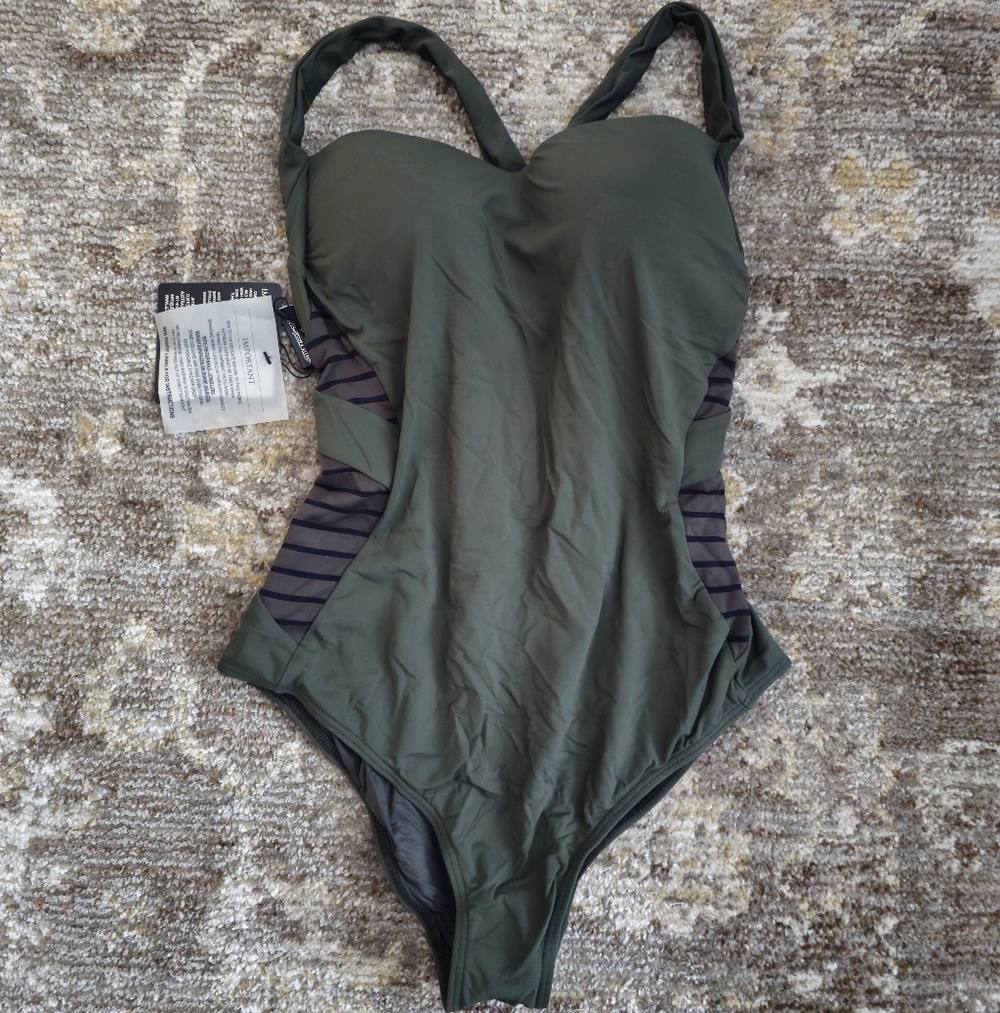 Jets By Jessika Allen Low Infinity One Piece Swimsuit NWT